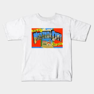 Greetings from Ventnor City, New Jersey - Vintage Large Letter Postcard Kids T-Shirt